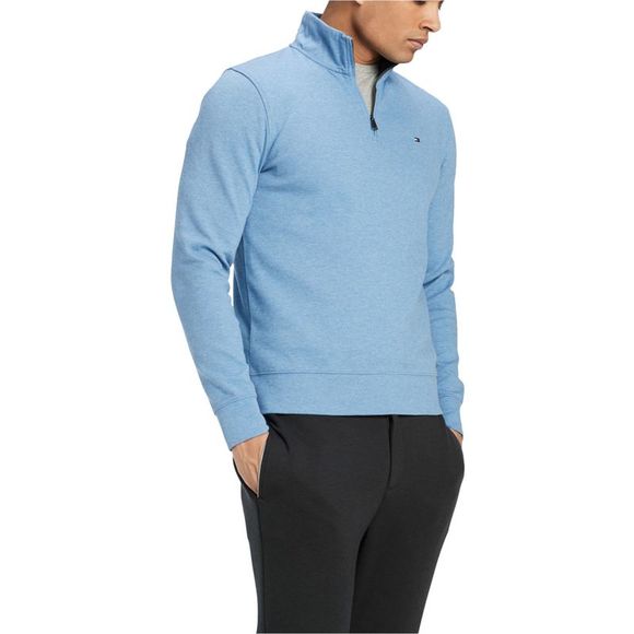 Tommy Hilfiger Mens Quarter Zip Sweatshirt, Blue, NWT